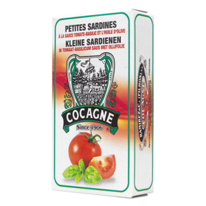 Petingas em azeite com tomate e manjericão