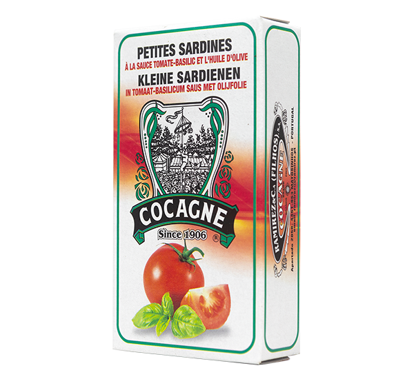 Petingas em azeite com tomate e manjericão