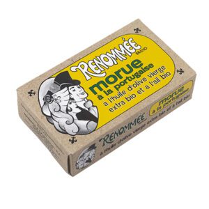 Bacalhau à portuguesa em azeite virgem extra bio e alho bio