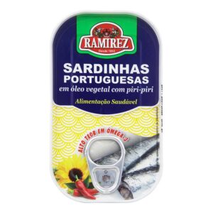 Sardinhas Portuguesas em Óleo Vegetal com Piripiri