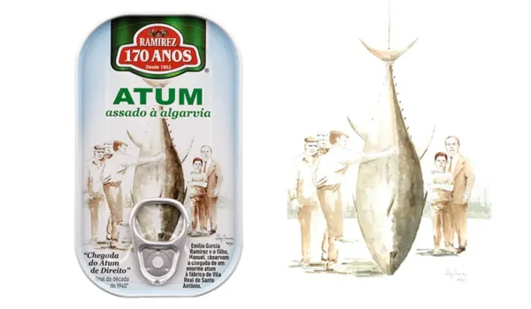 Manuel Guerreiro Ramirez homenageado em nova lata de Atum Assado à Algarvia