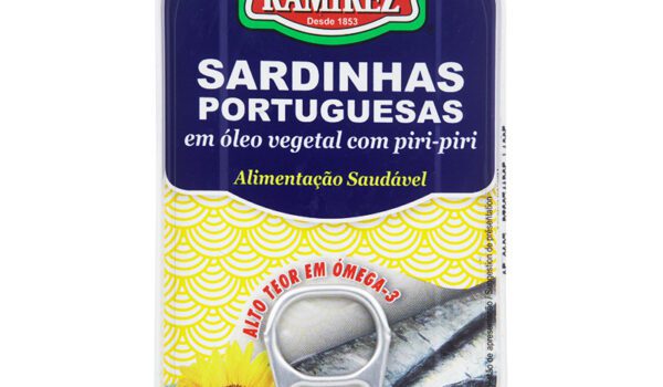 Sardinhas Portuguesas em Óleo Vegetal com Piripiri