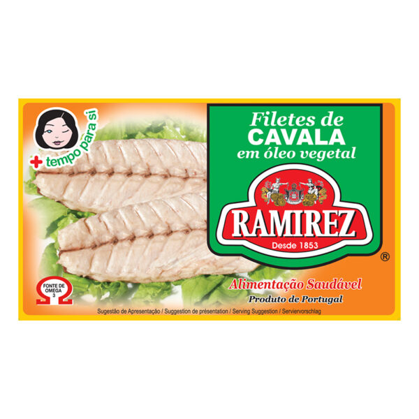 Filetes de Cavala em Óleo Vegetal